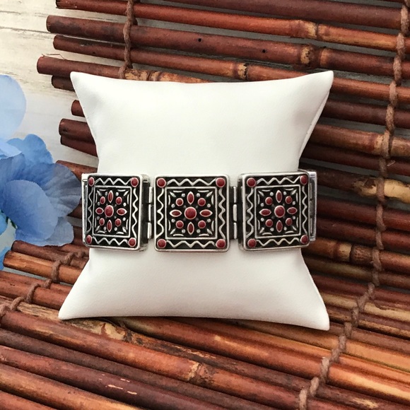 Brighton Carnival Bracelet With Red Accents - Picture 1 of 8